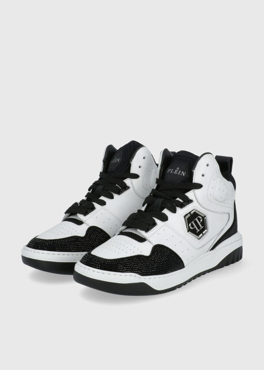 Philipp Plein Sneakers altas con cristales