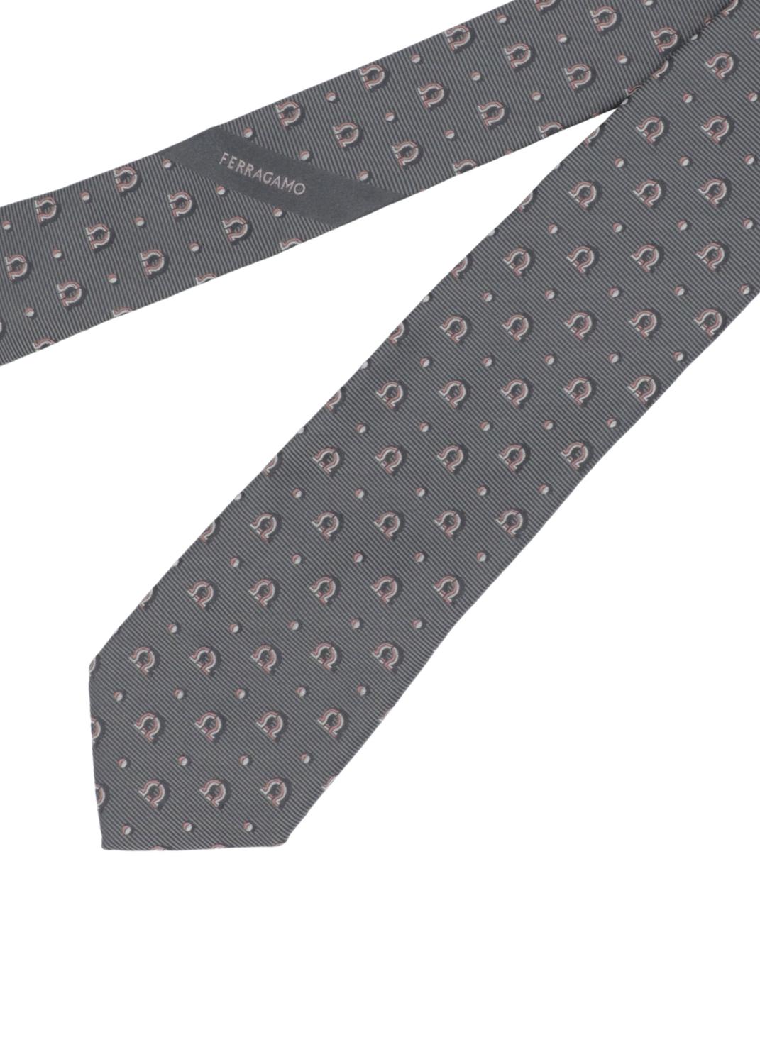 Ferragamo corbata jacquard Gancini FRG-350883