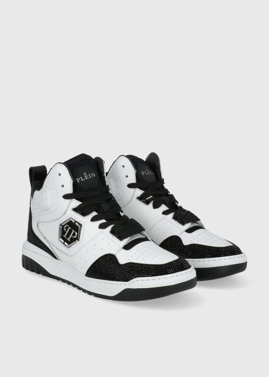 Philipp Plein Sneakers altas con cristales