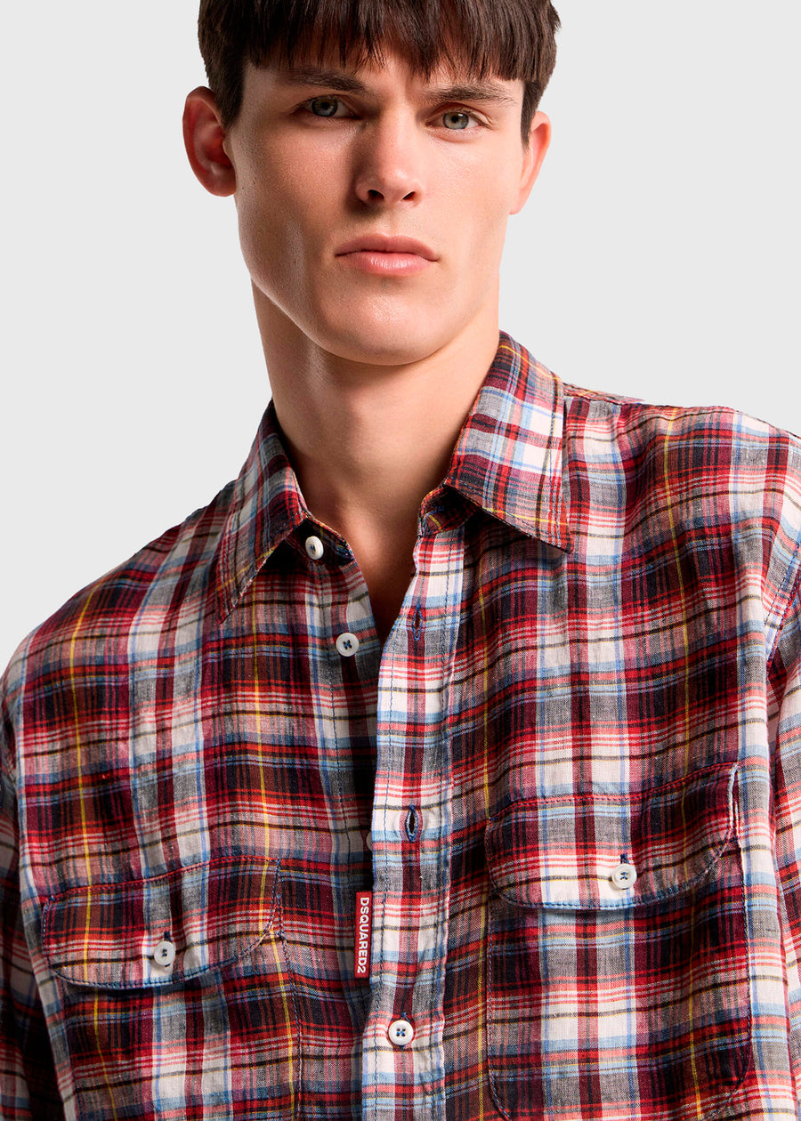 DSQUARED2 Camisa de cuadros DSQ-74DM1006