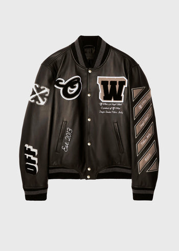 Off-White Chamarra de piel FFW-OMJA122C