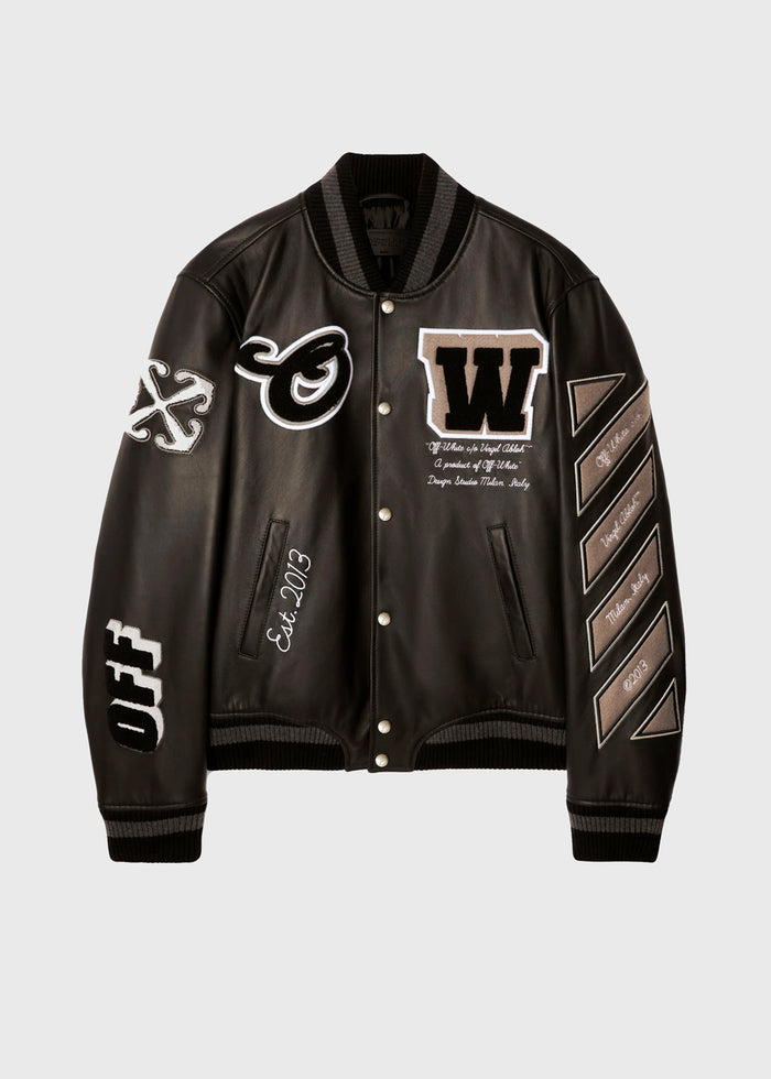 Off-White Chamarra de piel FFW-OMJA122C