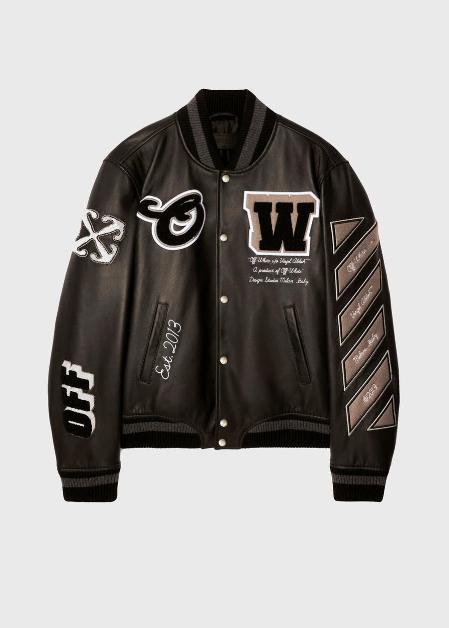 Off-White Chamarra de piel FFW-OMJA122C