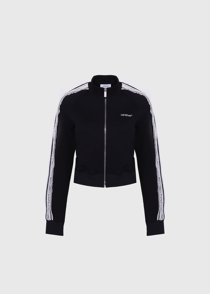 Off-White Chamarra deportiva encaje FFW-OWBD001F