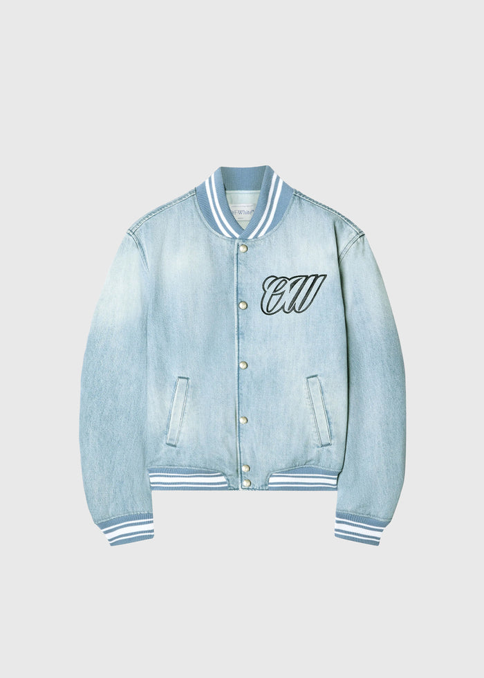 OFF-WHITE Chamarra bomber denim FFW-OWEK006S