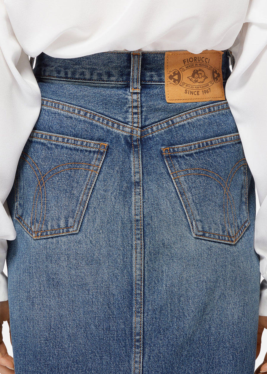 FIORUCCI Falda Midi Denim FRC-W01FPDSK