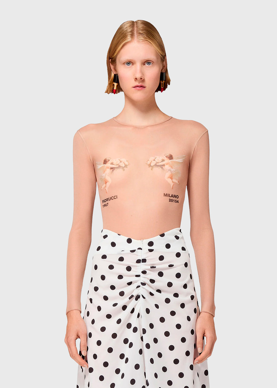 FIORUCCI Body Double Angel mesh FRC-W26SSTBO
