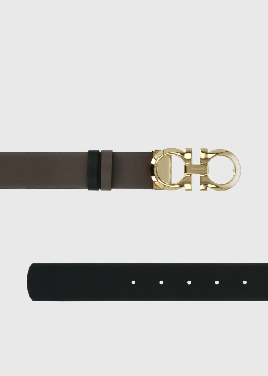 Ferragamo cinturón con hebilla Gancini FRG-23A564