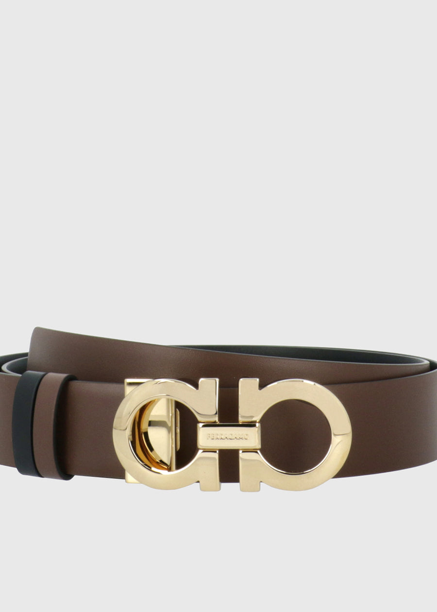 Ferragamo cinturón con hebilla Gancini FRG-23A564