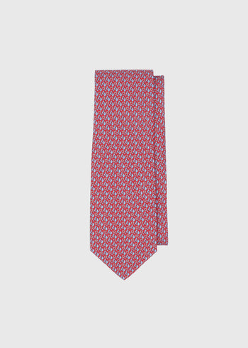 Ferragamo Corbata estampado Ecuestre FRG-350979