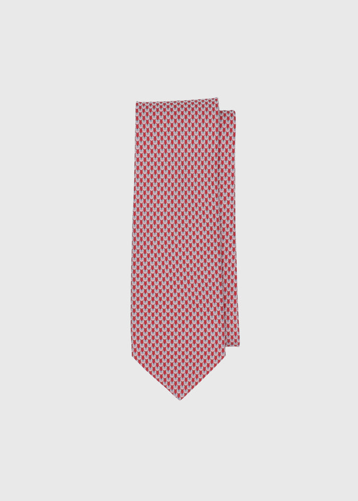 Ferragamo Corbata estampada Búhos FRG-351210