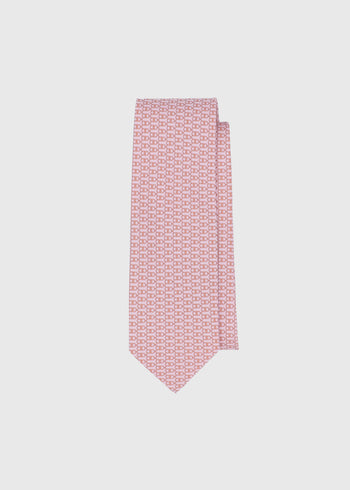 Ferragamo Corbata de seda estampado Gancini FRG-351217