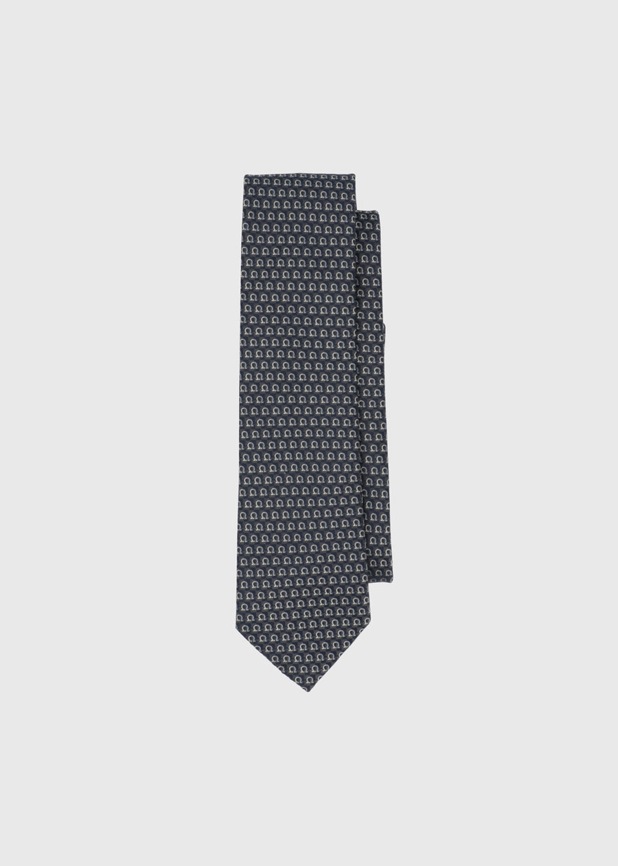 Ferragamo Corbata jacquard Gancini FRG-351225