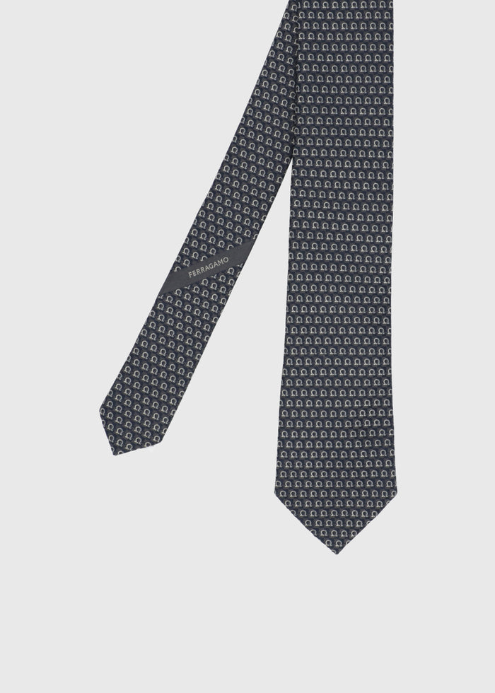 Ferragamo Corbata jacquard Gancini FRG-351225