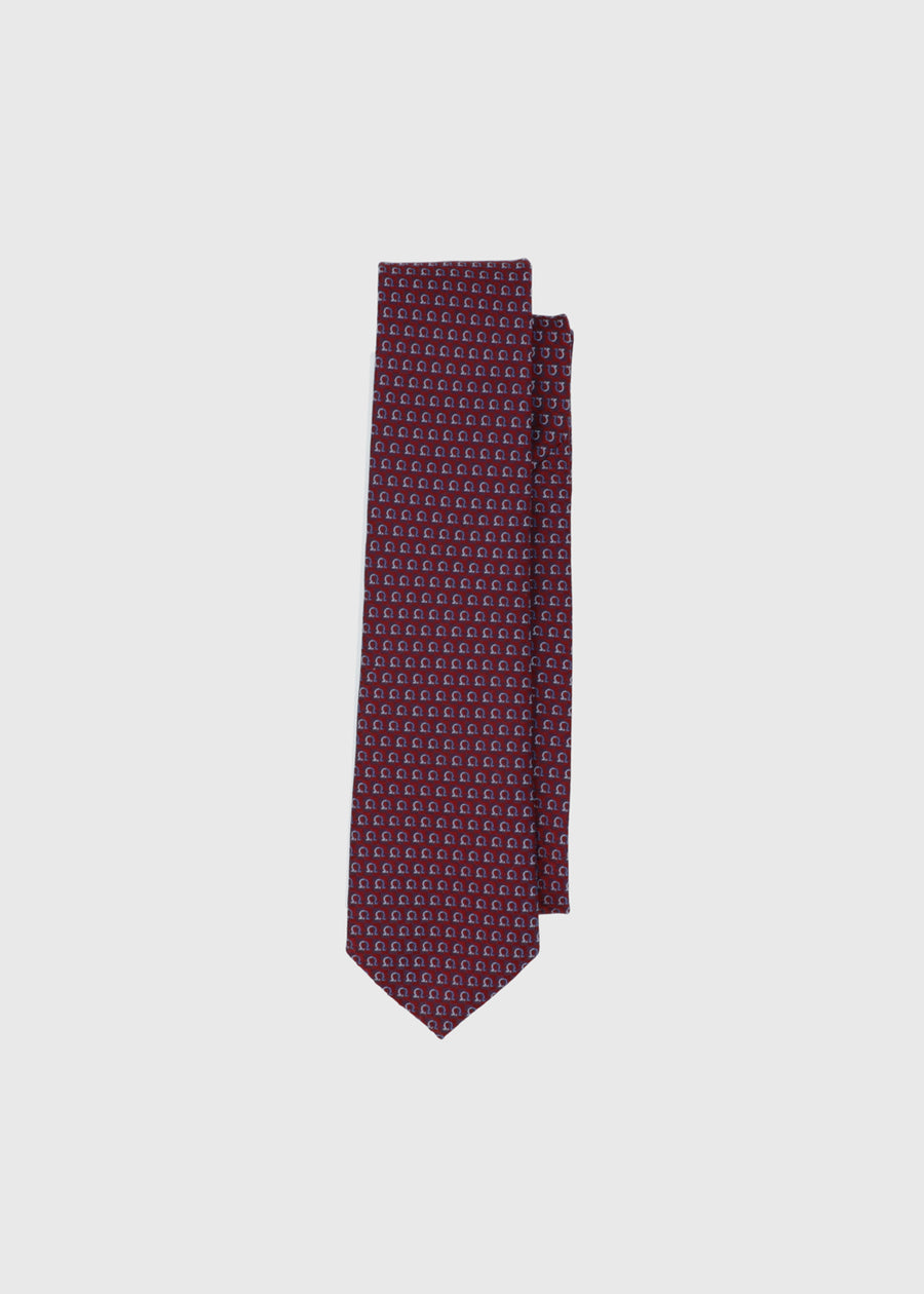 Ferragamo Corbata jacquard Gancini FRG-351225