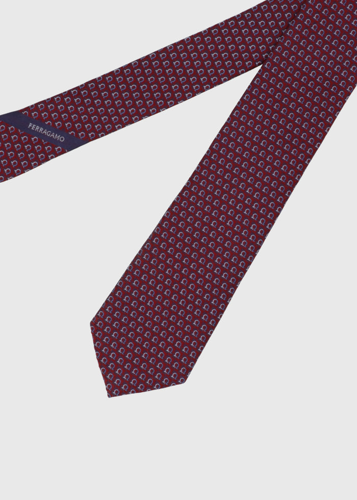 Ferragamo Corbata jacquard Gancini FRG-351225