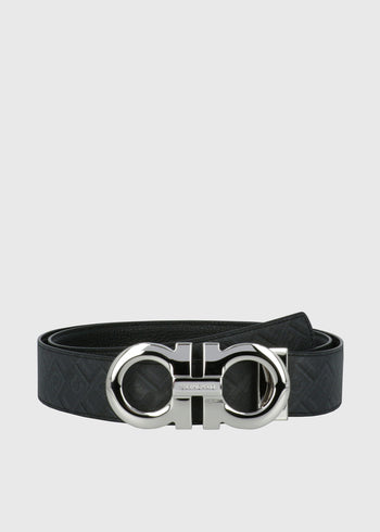 Ferragamo cinturón reversible con hebilla Gancini  FRG-670270