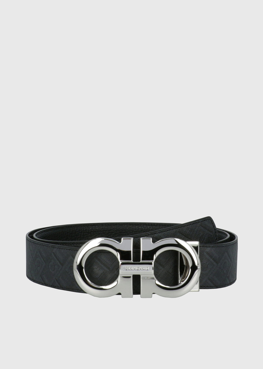 Ferragamo cinturón reversible con hebilla Gancini  FRG-670270