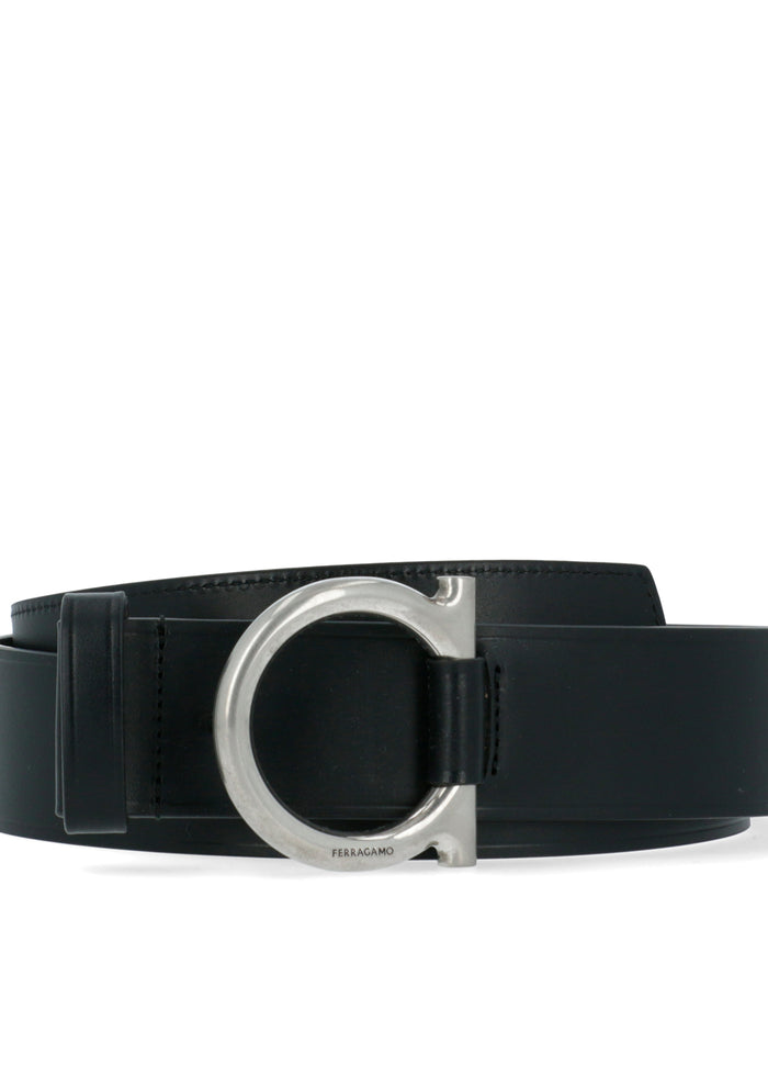 Ferragamo Cinturón con hebilla Gancini FRG-670313