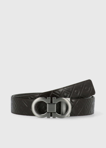 Ferragamo cinturón con hebilla Gancini FRG-679535