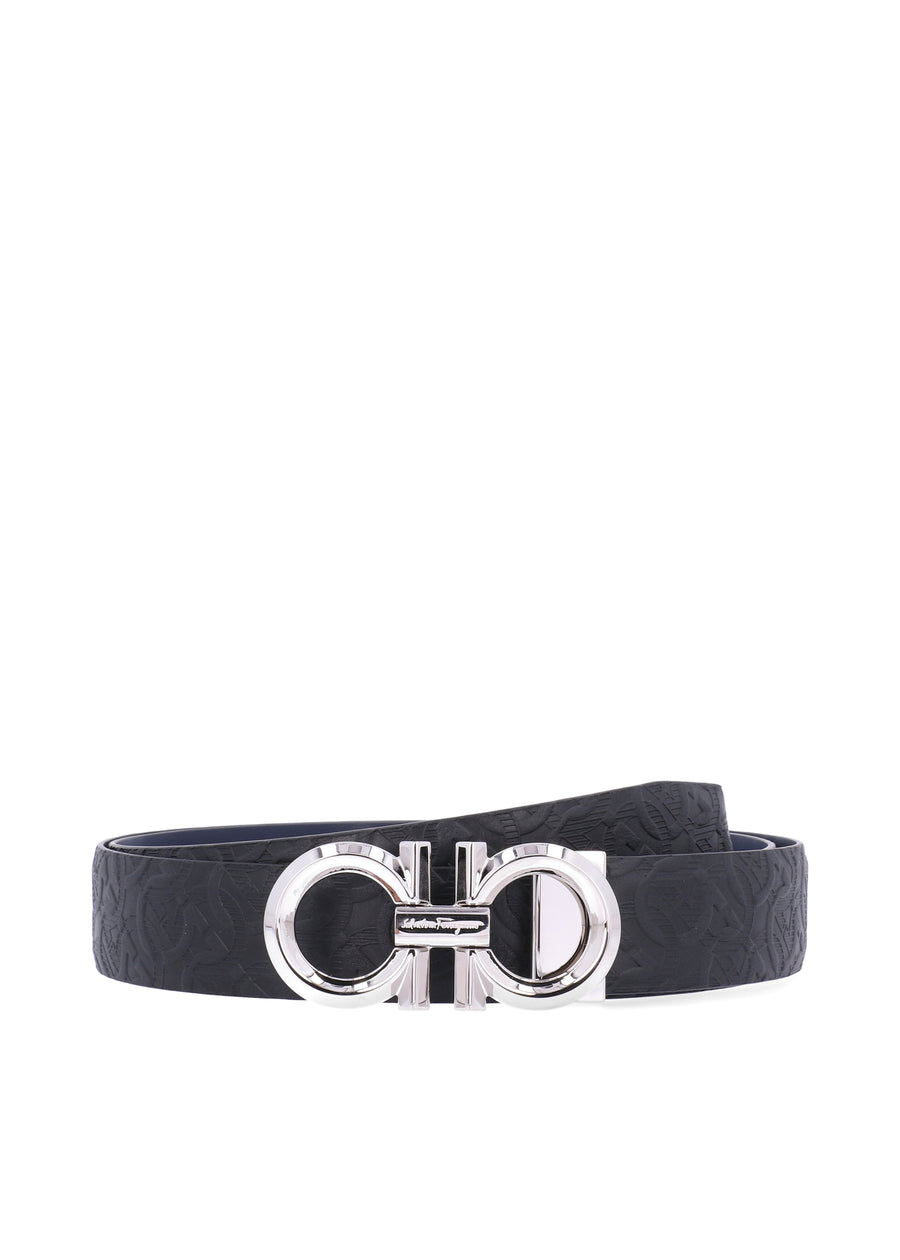 Ferragamo cinturón reversible Gancini FRG-679939