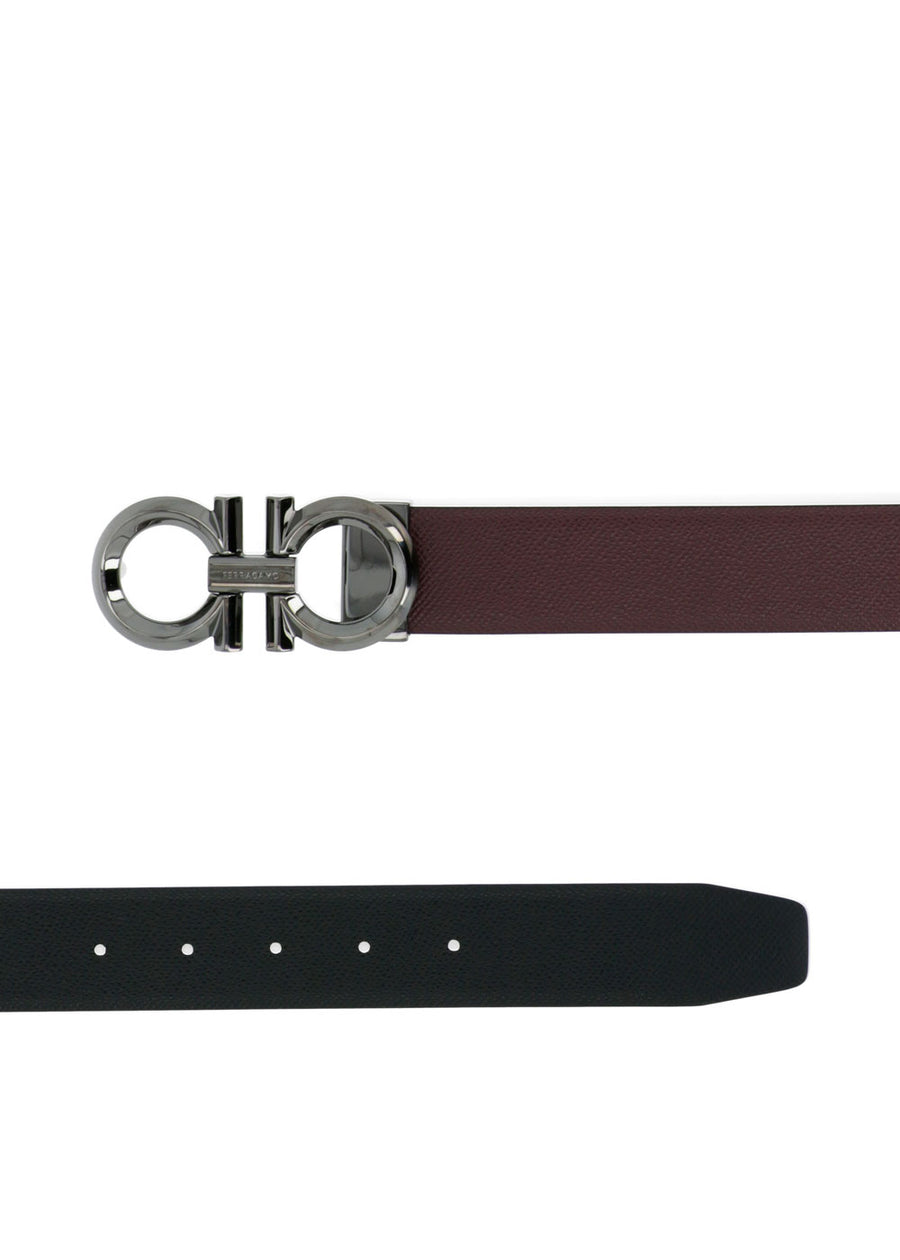 Ferragamo cinturón reversible Gancini FRG-679939