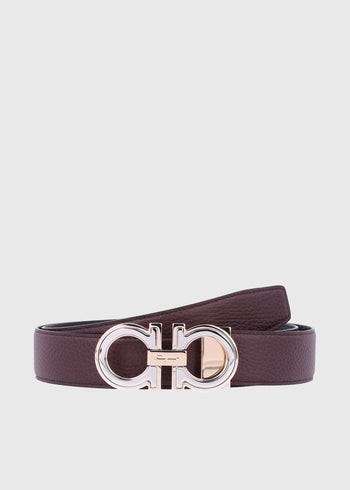 Ferragamo cinturón reversible Gancini FRG-67A254