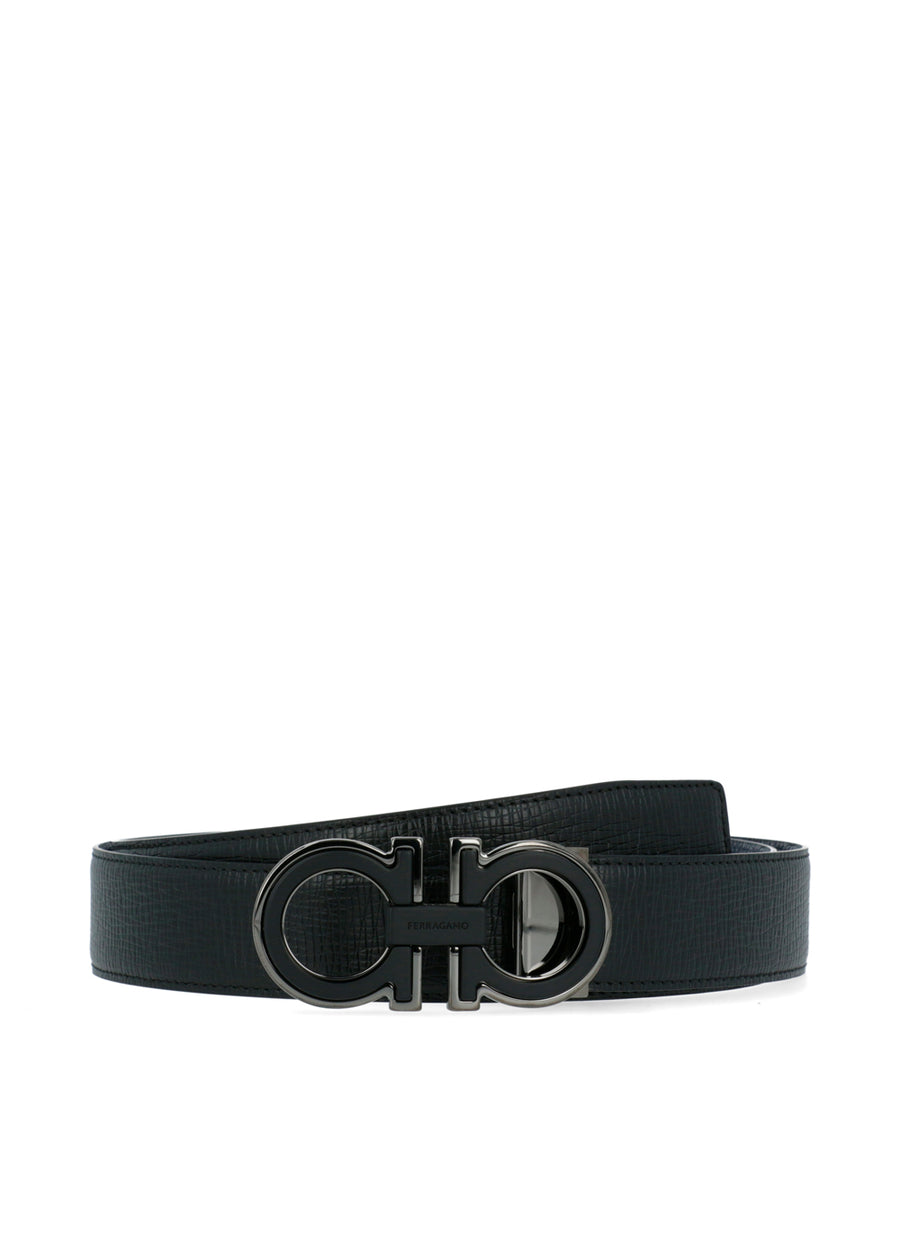 Ferragamo cinturón reversible Gancini FRG-67A254