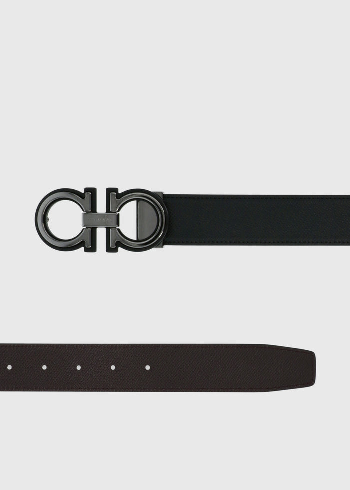 Ferragamo cinturón reversible Gancini FRG-67A254