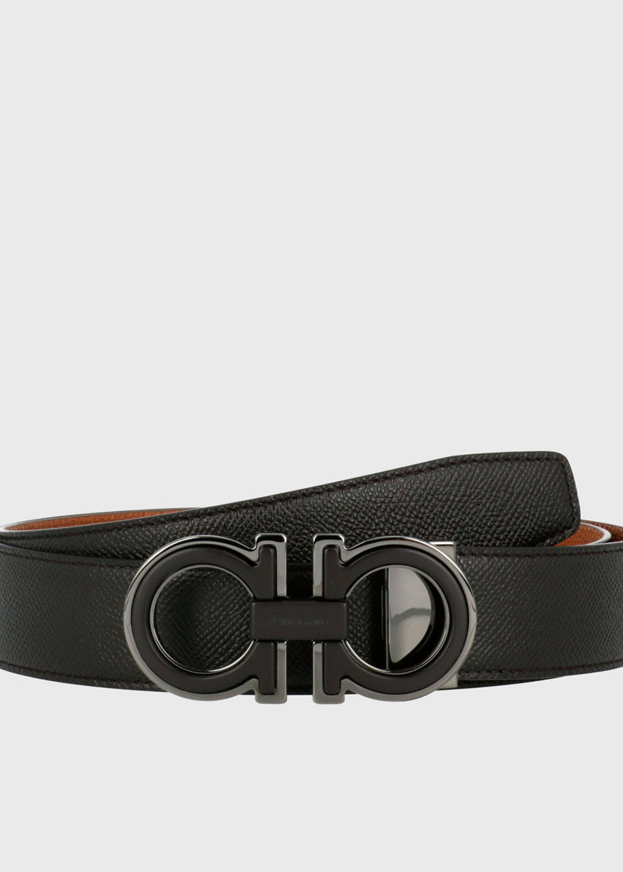 Ferragamo cinturón reversible Gancini FRG-67A254