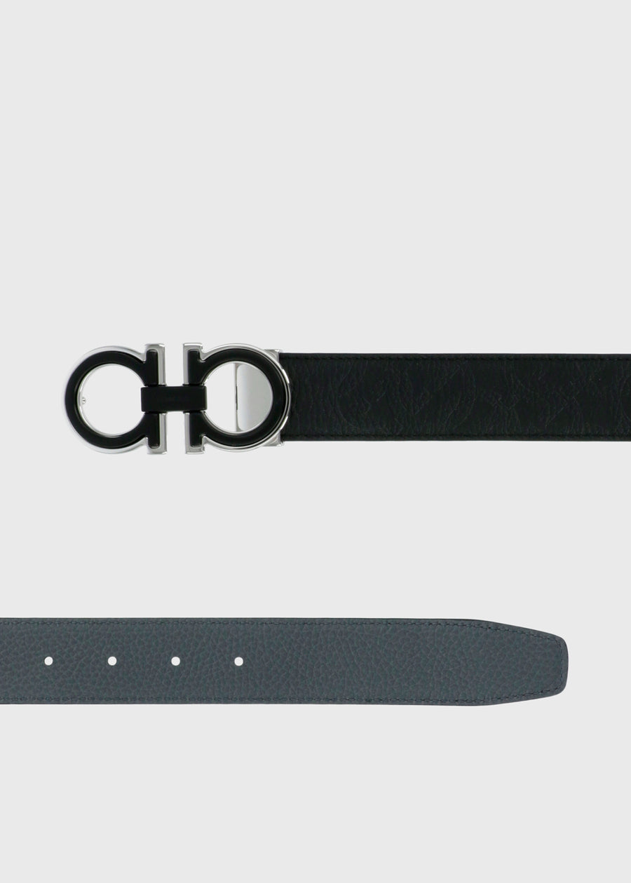 Ferragamo cinturón reversible Gancini FRG-67A254