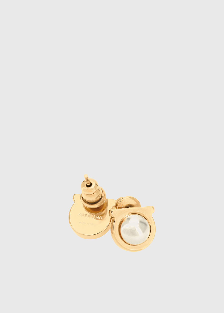 Ferragamo Aretes Gancini con perlas FRG-760121