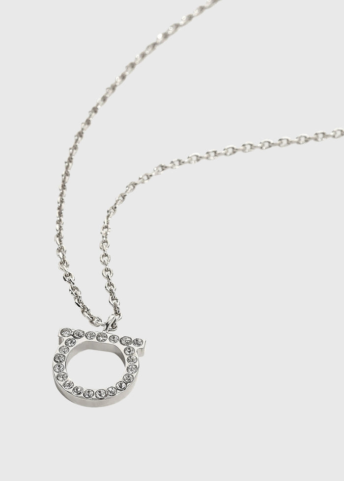 Salvatore Ferragamo collar Gancini con cristales FRG-760132