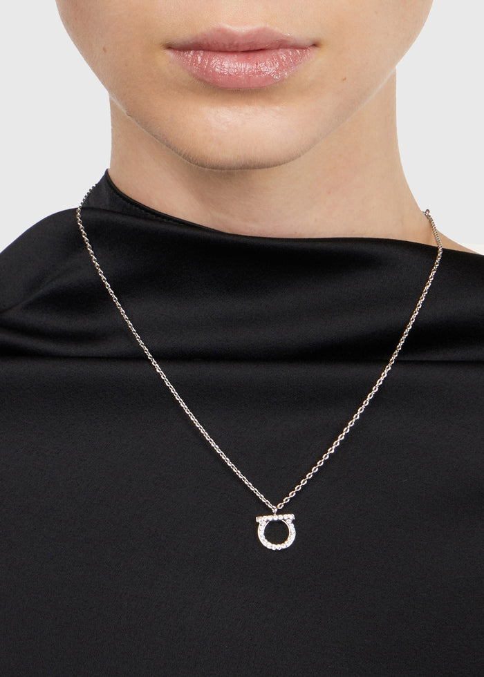 Salvatore Ferragamo collar Gancini con cristales FRG-760132