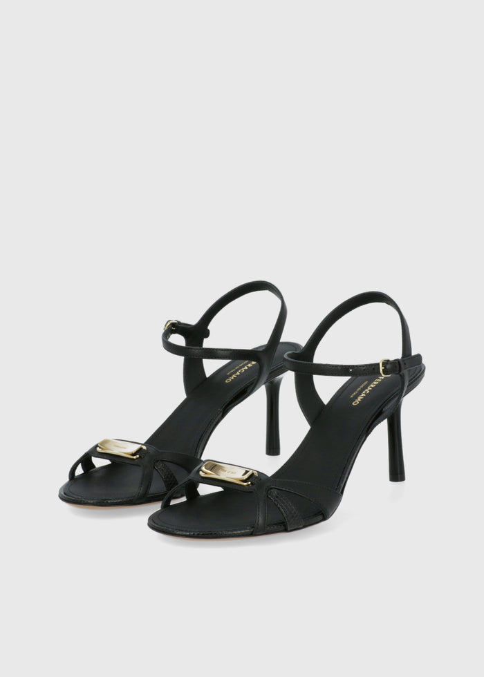 Ferragamo Sandalias Altas placa Vara FRG-DASY70