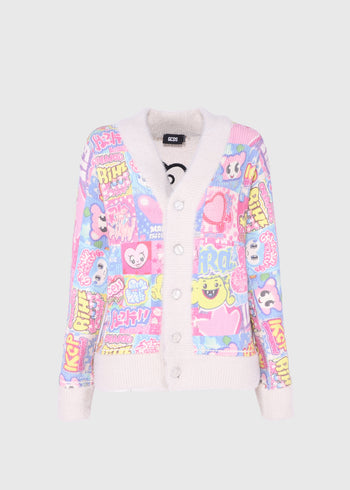 GCDS Suéter con botones GCD-M1803KH1