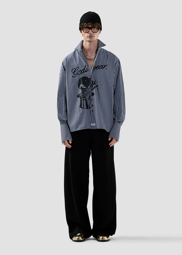 GCDS Camisa de rayas GCD-M2411TQ8