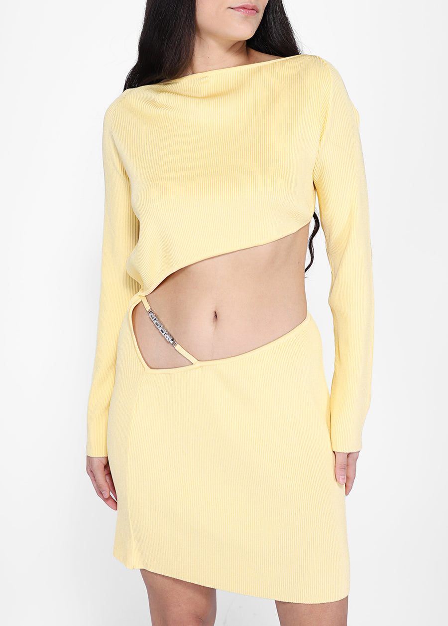 GCDS Vestido cut out GCD-W1002KB7