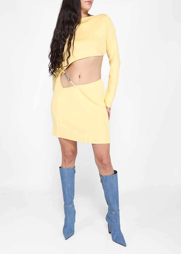 GCDS Vestido cut out GCD-W1002KB7