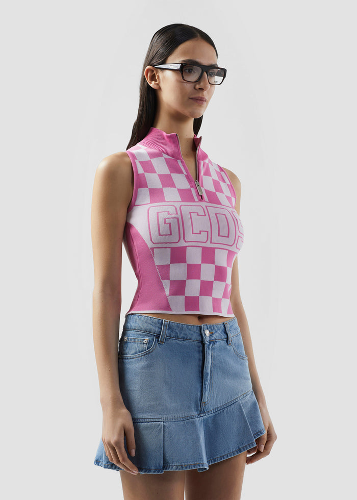 GCDS Chaleco de punto GCD-W2101KH7