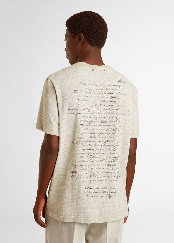 Golden Goose T-Shirt para hombre con estampado GLG-GMP01220