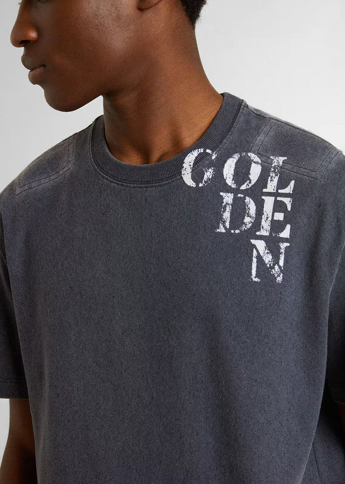 Golden Goose T-Shirt para hombre con estampado GLG-GMP01220