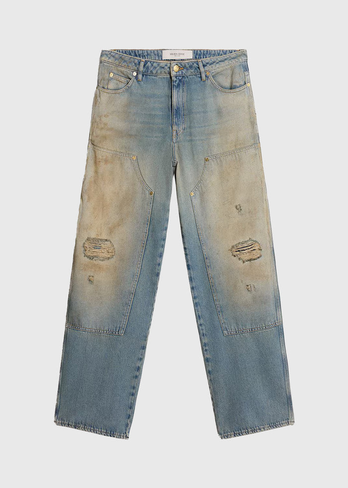 Golden Goose Pantalón Desgastado GLG-GMP01942