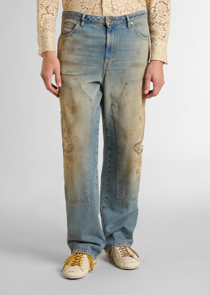 Golden Goose Pantalón Desgastado GLG-GMP01942