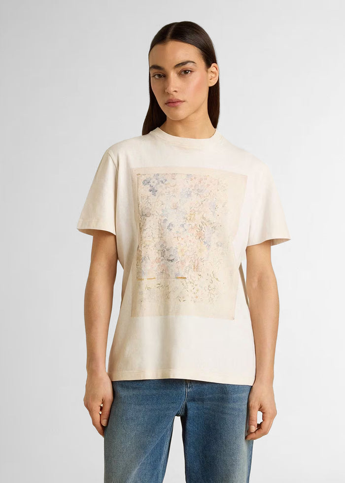 Golden Goose T-Shirt para mujer con estampado GLG-GWP01220