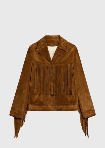Golden Goose Chamarra con flecos GLG-GWP02368