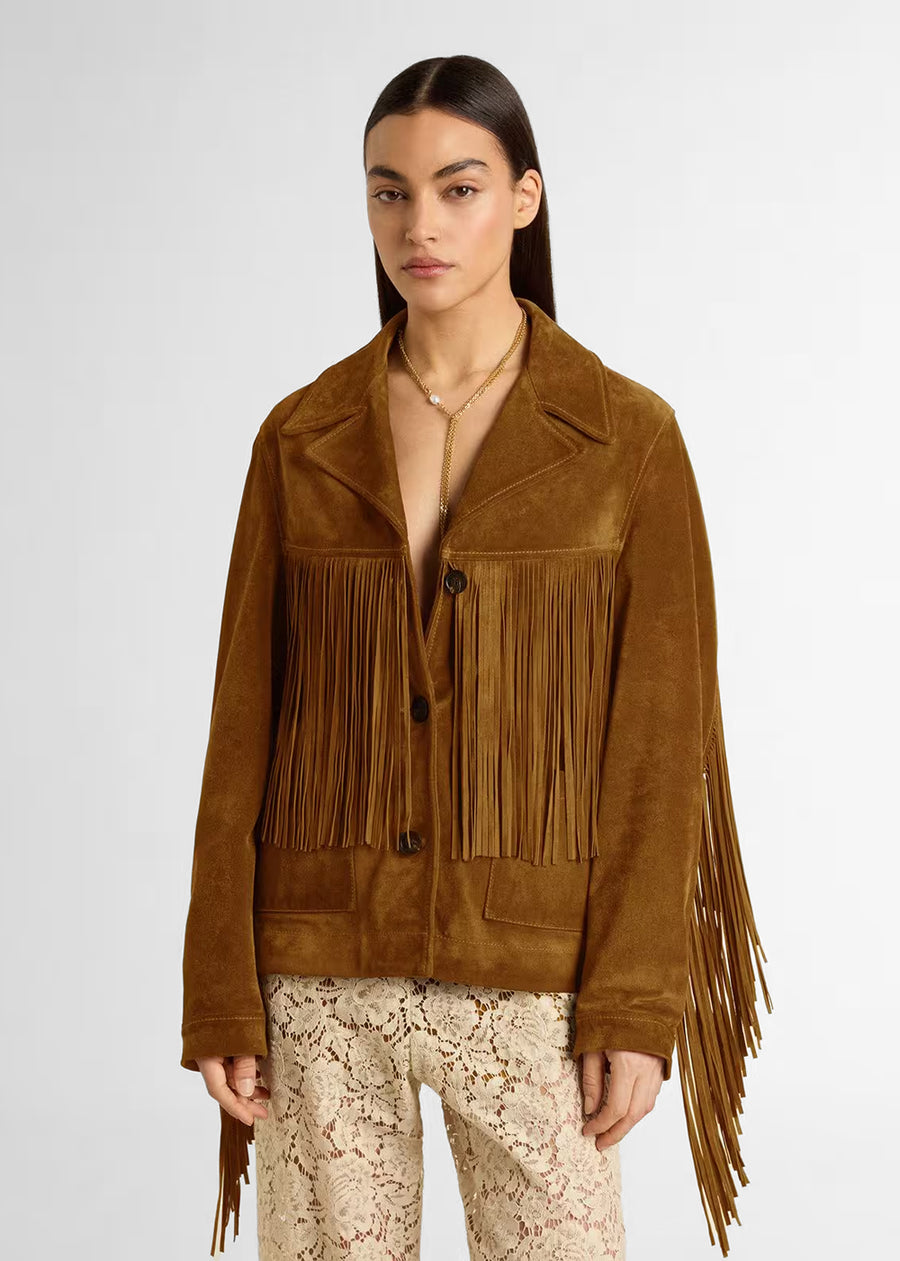 Golden Goose Chamarra con flecos GLG-GWP02368