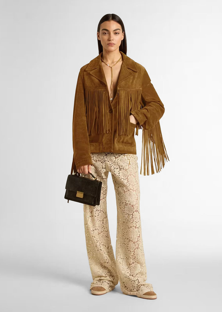 Golden Goose Chamarra con flecos GLG-GWP02368