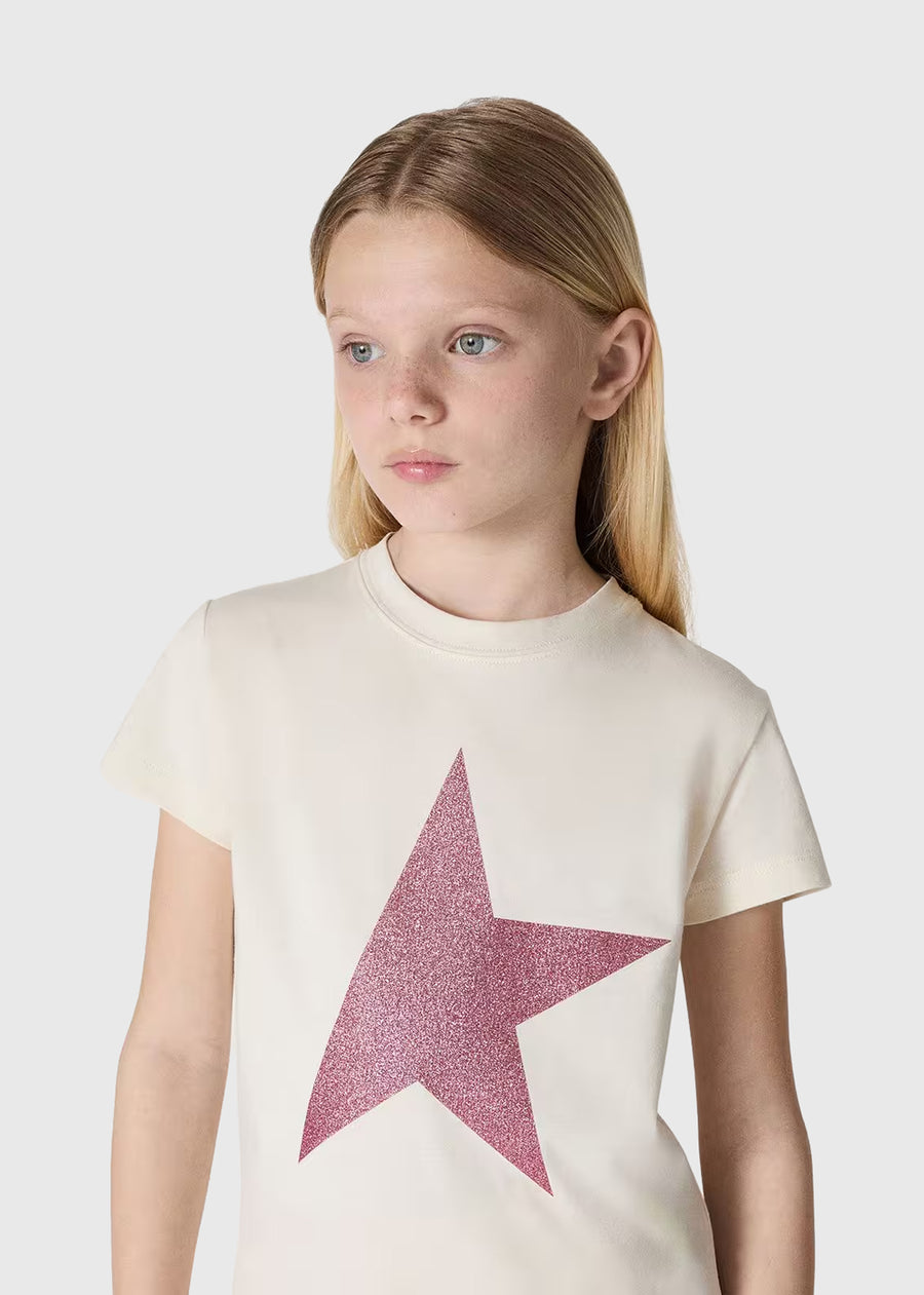 Golden Goose T-Shirt para kids con estampado GLG-P01273