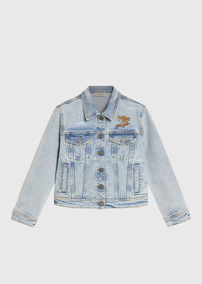 Golden Goose Chamarra denim Kids GLG-P02212